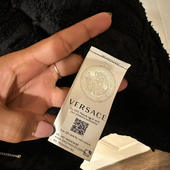Versace Black and Gold Women's Jacket